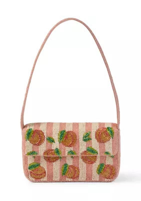 SOL and MER Beaded Peach Shoulder Bag | Belk