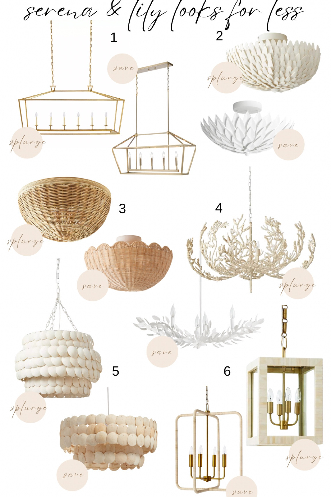Serena & Lily Lighting Looks for less! Roundup of woven pendants, shell chandelier, brass chandelier, and much more! 

#LTKSaleAlert #LTKStyleTip #LTKHome