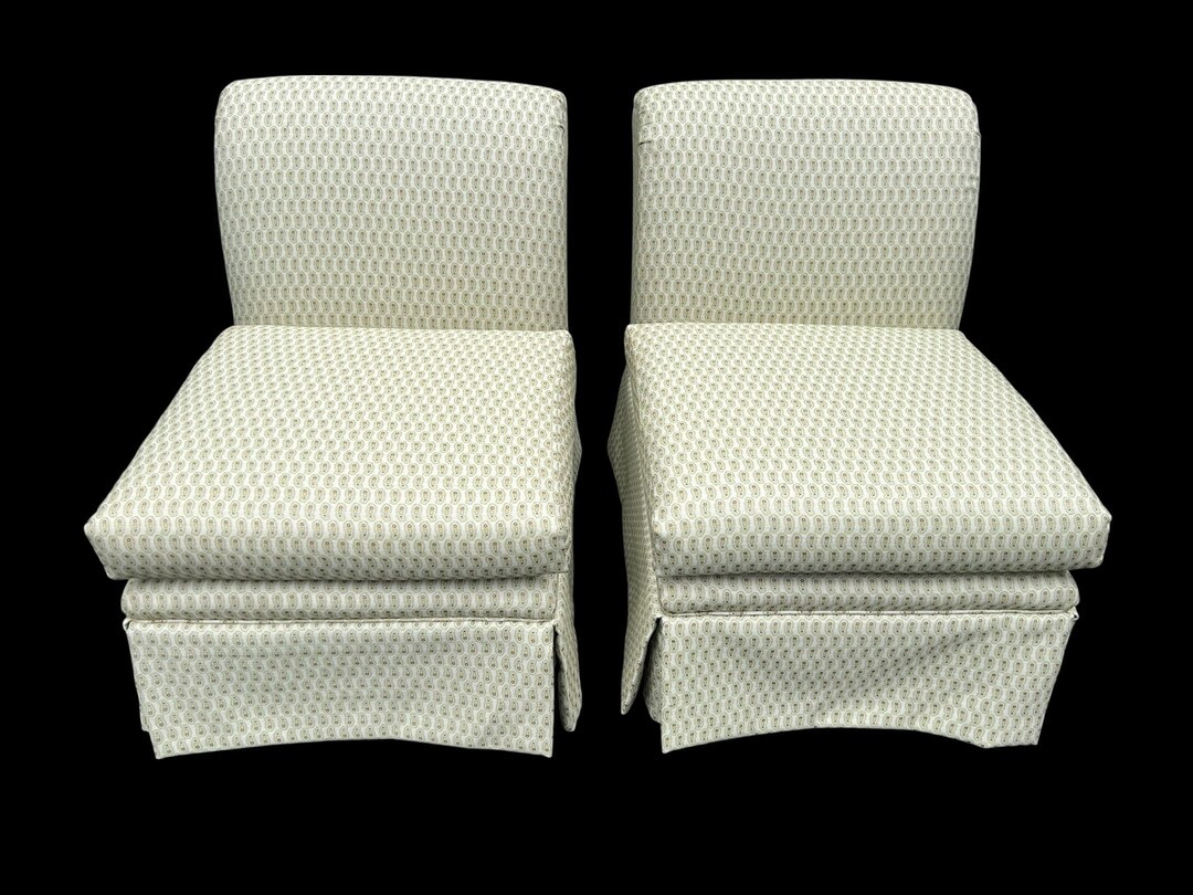 Stunning Pair of Petite Mid Century Slipper Chairs - Etsy | Etsy (US)