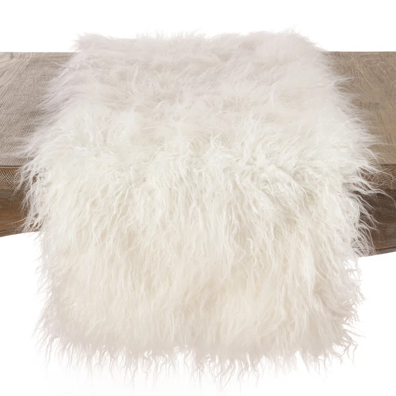 Pataskala Faux Fur Table Runner | Wayfair Professional