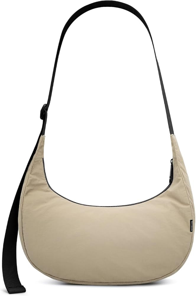 Iioscre Medium Crossbody Crescent Bag for Women Men Trendy, Nylon Crossbody Hobo Bag with Adjusta... | Amazon (US)