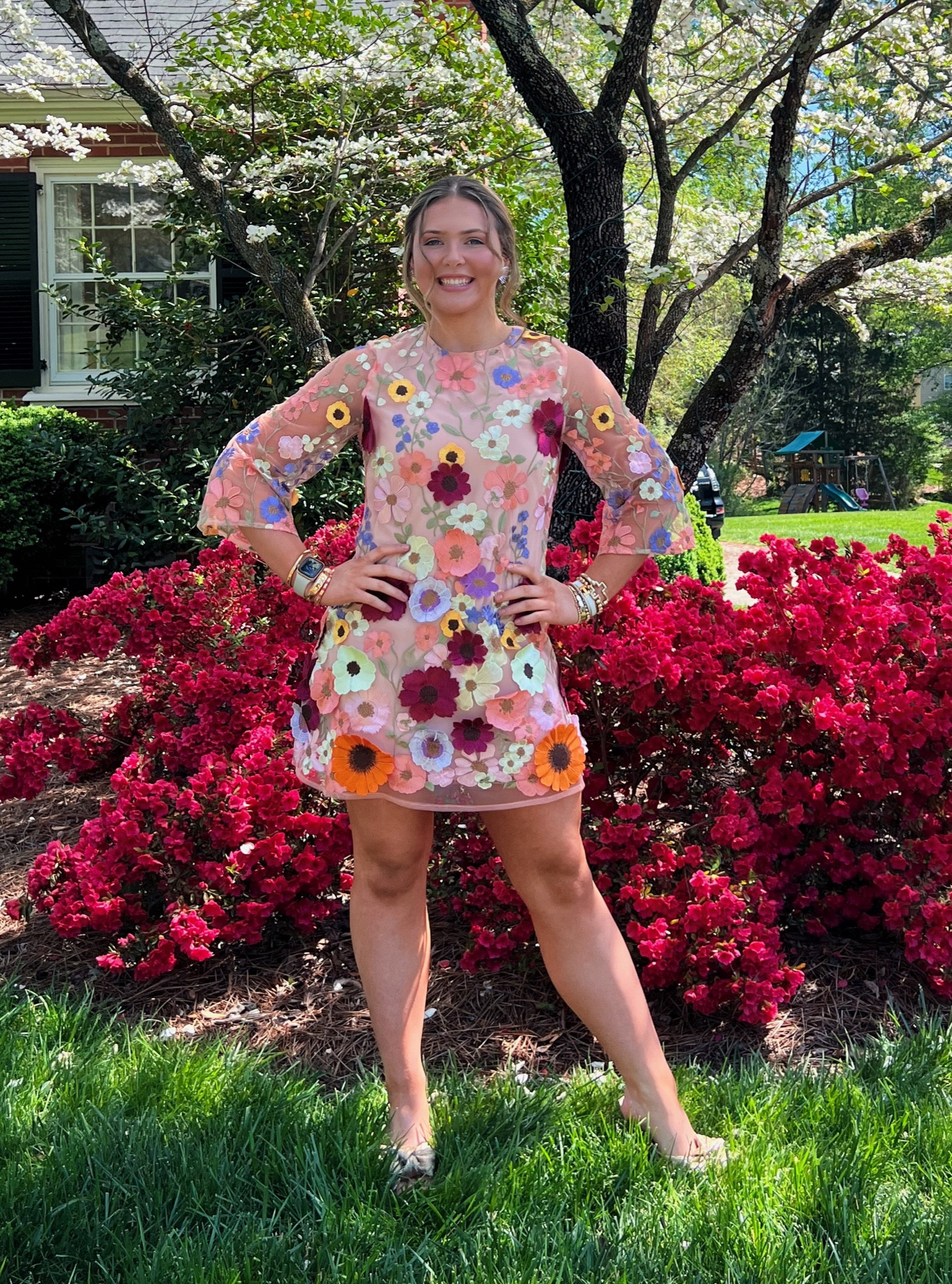 Happy Easter!! I LOVE this floral dress! Based off of the famous Milly dress! I attached the originals below! 

#LTKstyletip #LTKfit #LTKSeasonal