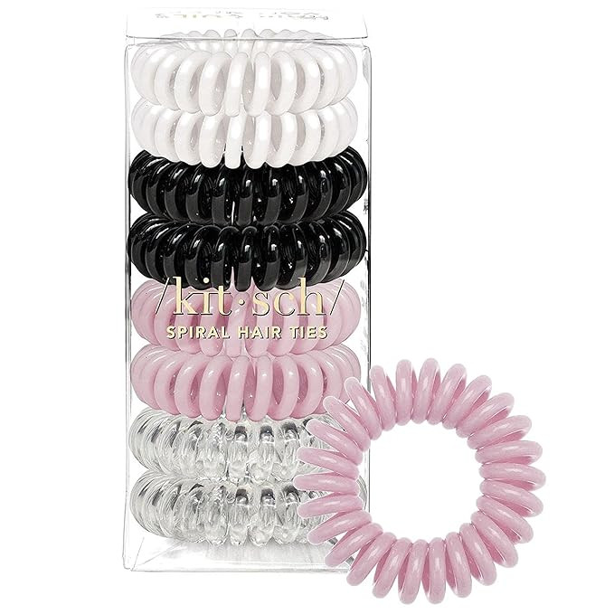 Kitsch Spiral Hair Ties for Women - Creaseless and Dent-free Coil Hair Ties | No Damage, Phone Co... | Amazon (US)