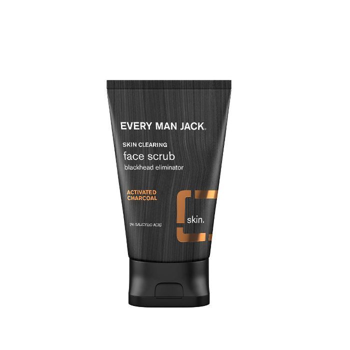 Every Man Jack Skin Clearing Activated Charcoal Face Scrub - 4.2 fl oz | Target
