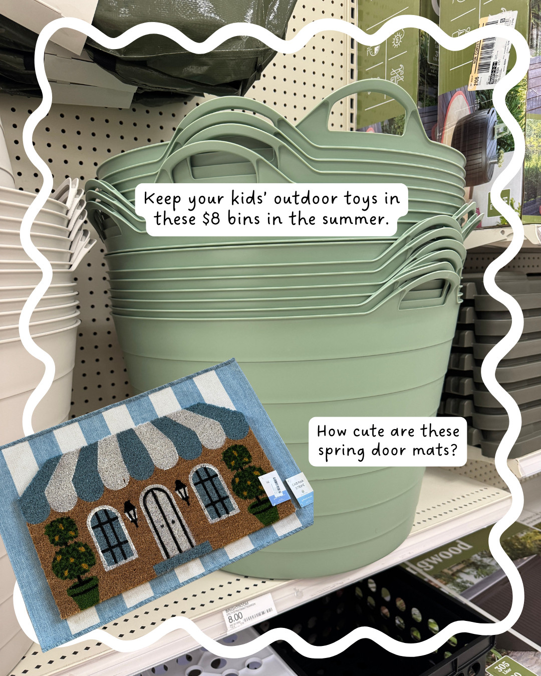 spring door mats & easy toy storage bins! 

 #LTKSeasonal #LTKHome #LTKKids