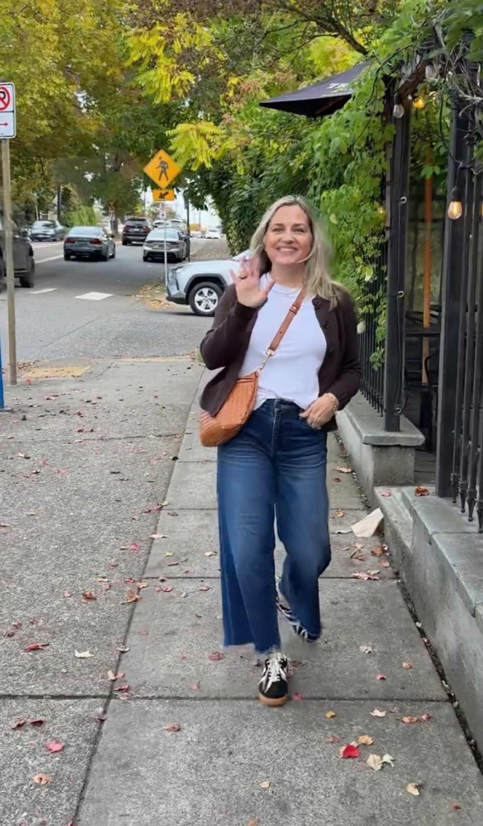 These jeans have been a favor of mine for several years. They are always my go to pair whether I gain weight or lose weight because they are so comfortable! Grab this adorable Crossbody I put my own leather strap on it to make it look more high-end and of course one of my favorite pairs of sneakers that are comfortable enough to walk around Europe all day long!￼ 

#LTKdayinmylife #LTKOver40 #LTKPetite