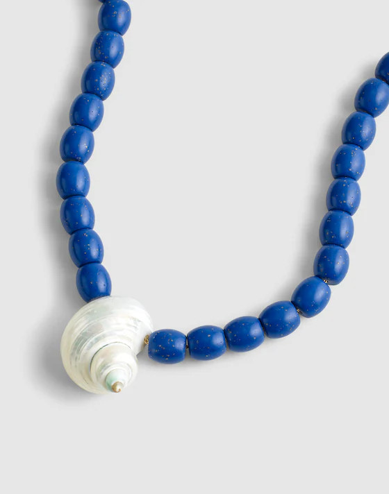 Shell Oversized Beaded Choker Necklace | Madewell