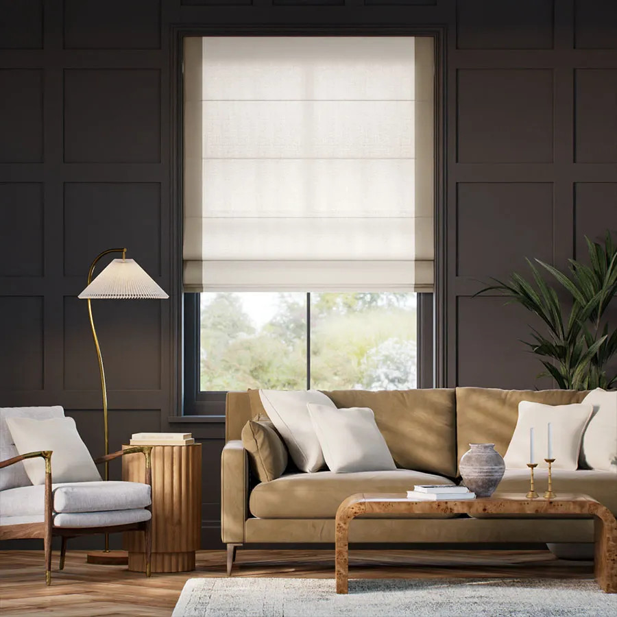 Casabella Border Roman Shades | Select Blinds