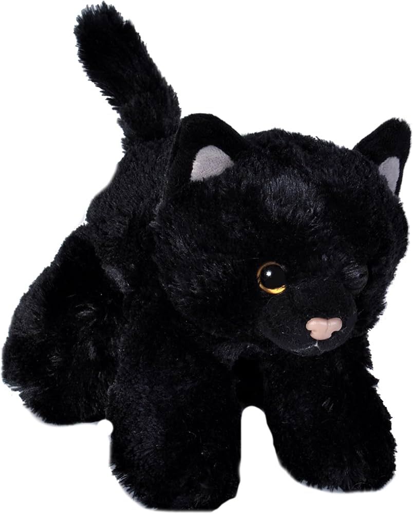 Wild Republic Black Cat Plush, Stuffed Animal, Plush Toy, Gifts for Kids, Hug’Ems 7" | Amazon (US)