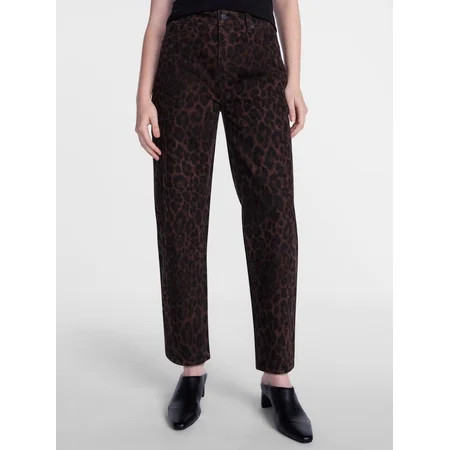 Scenario Women's and Women's Plus High Rise Barrel Jeans, 28" Inseam, Sizes 0-28W | Walmart (US)