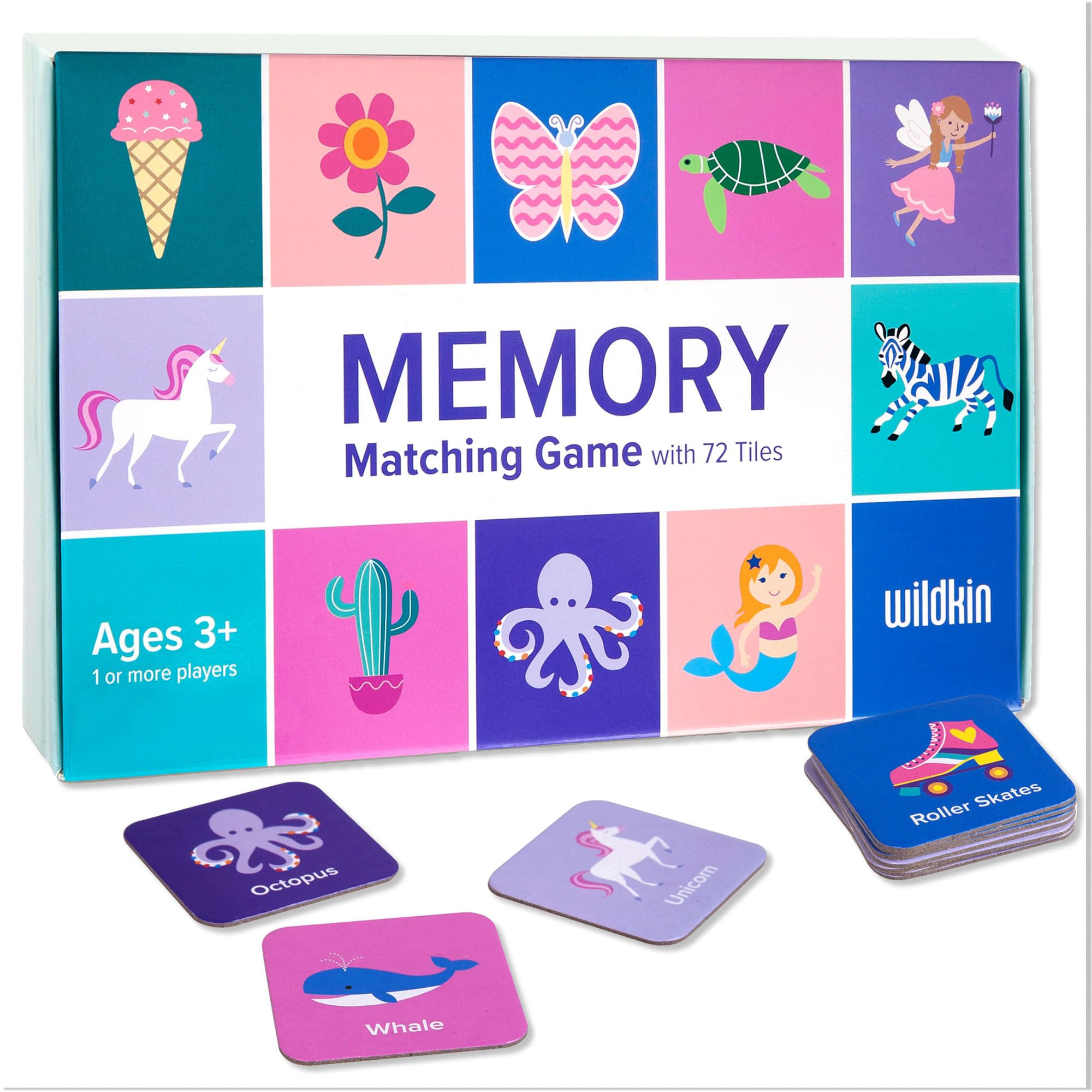 Wildkin Memory Matching Game – 36 Educational Pairs for Toddlers & Preschool - Girl | Amazon (US)