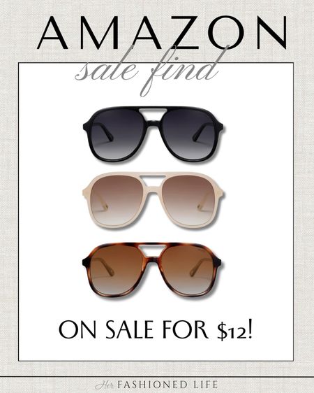 Designer inspired sunglasses for sale for $12!!

#LTKStyleTip #LTKSaleAlert #LTKFindsUnder50