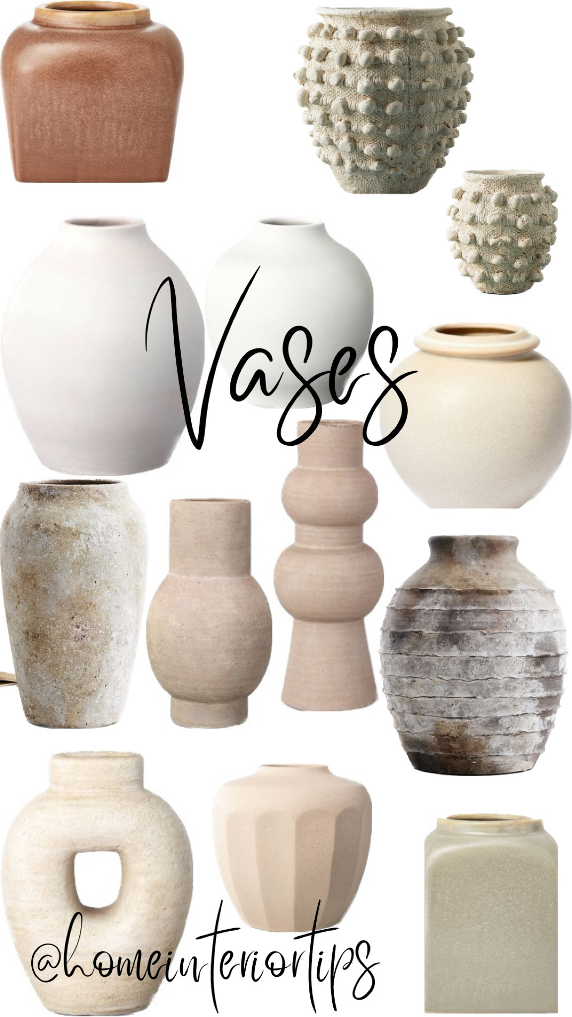 Vases of all sizes and shapes.  Several of these I own myself.  

#LTKhome