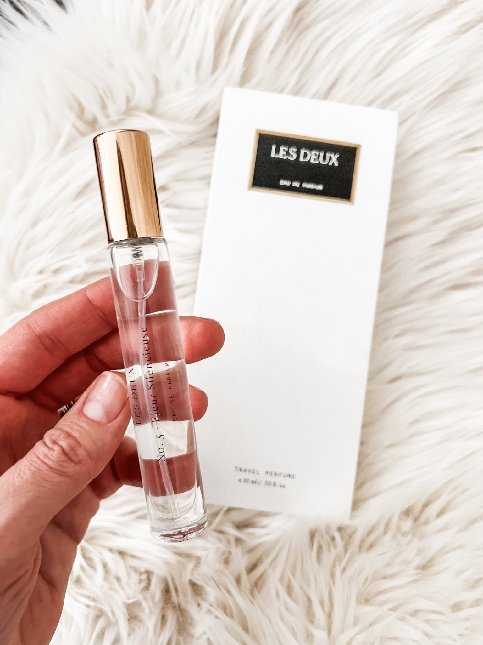 Use code TRAVEL20 for 20% off new No. 5 — Fleur Silencieuse by @Les Deux Fragrances - luminous neroli and white florals layered into velvet woods and sandalwood. #ad #gifted