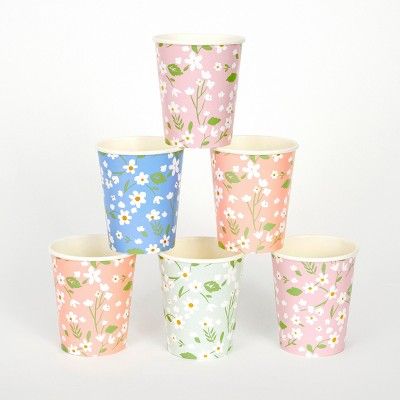 Meri Meri Ditsy Floral Cups (Pack of 12) | Target