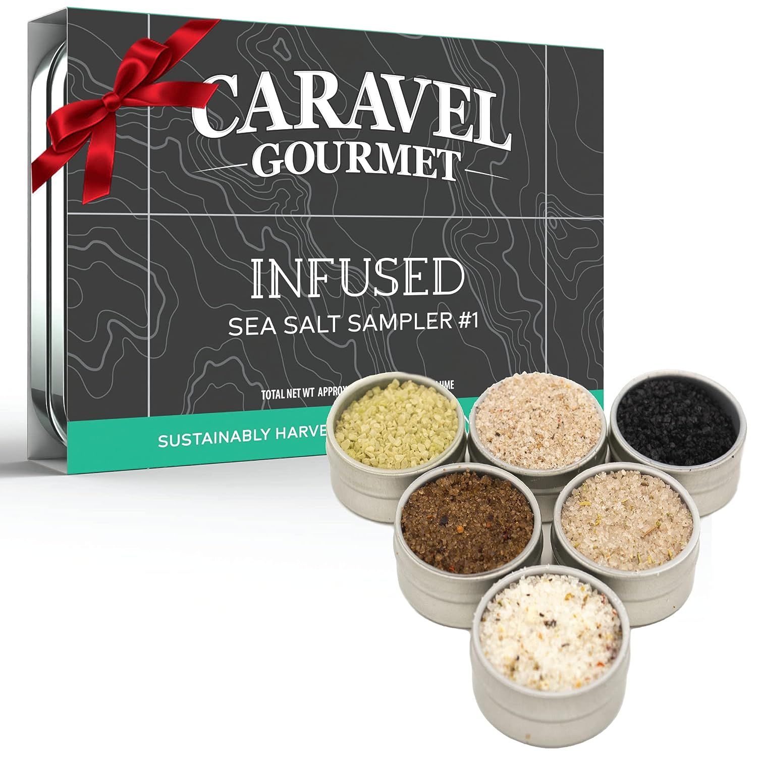 Infused Sea Salt Sampler Set, Finishing Salt for Seasoning, Gourmet Cooking Gift and Spice Variet... | Amazon (US)