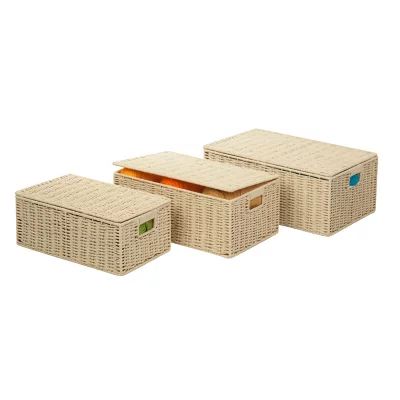 Honey-Can-Do Natural 3-Piece Paper Rope Cord Basket Set | Sam's Club