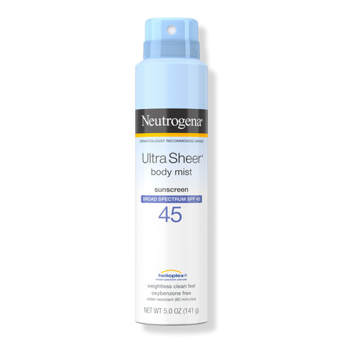 NeutrogenaUltra Sheer Lightweight Sunscreen Spray SPF 45 | Ulta