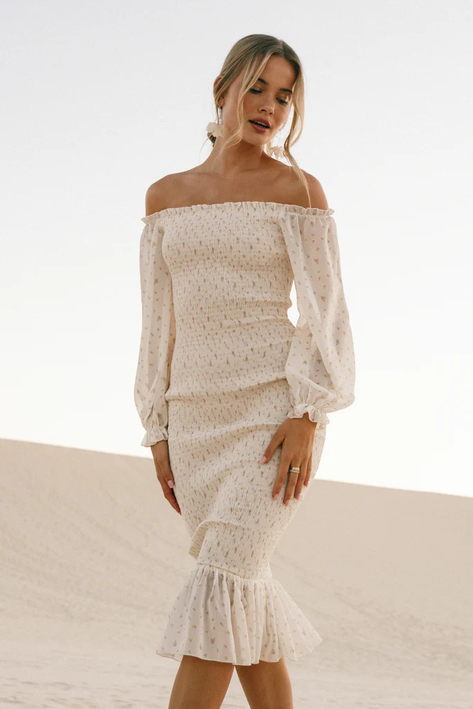 Sara Midi Dress - Tiny Blooms | Petal & Pup (US)