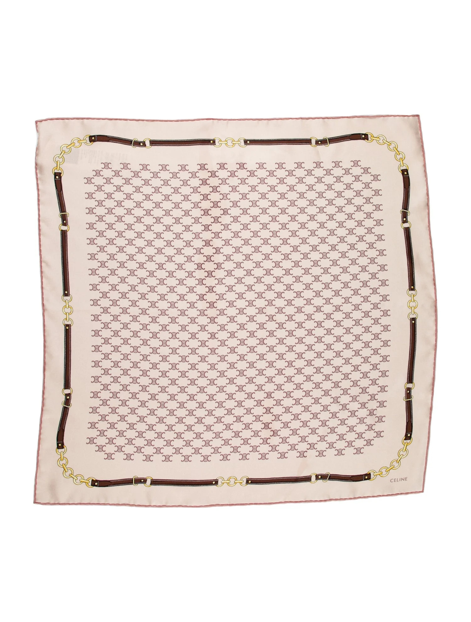 Celine Silk Printed Scarf - Pink Scarves and Shawls, Accessories - CEL391753 | The RealReal | The RealReal