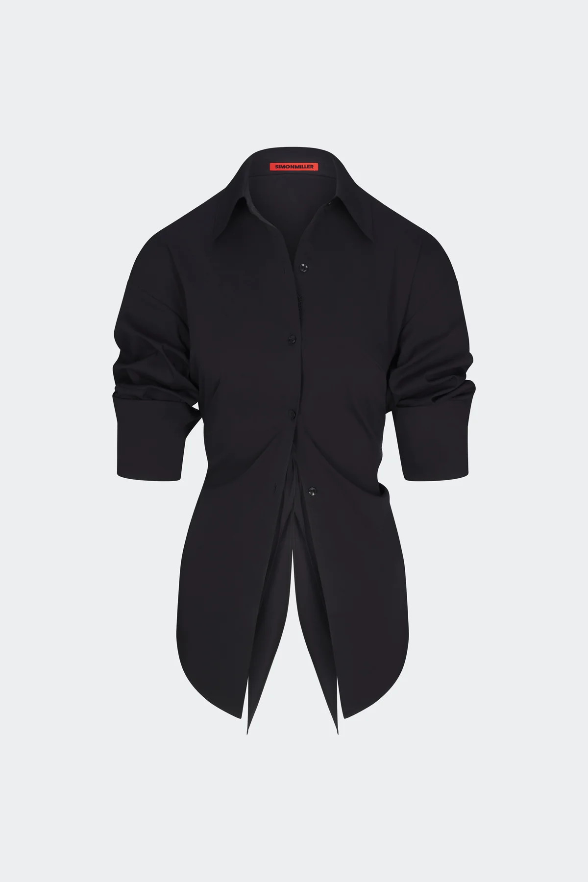 Loch
           Poplin Button Up in Black | Simon Miller
