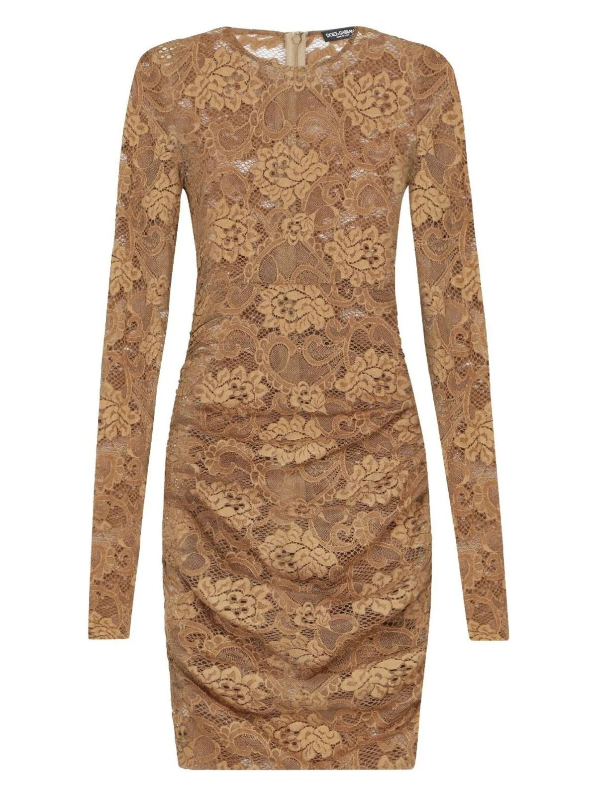 Dolce & Gabbana Women's Floral Lace Dress in Beige | Size 44 | F6DBCTFLUBVM3041 | LOZURI