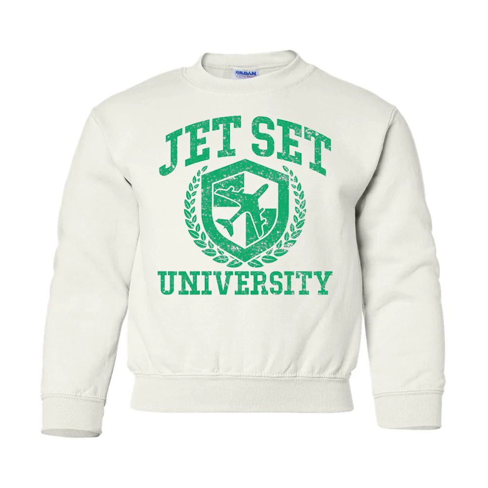 Kids 'Jet Set University' Youth Sweatshirt | United Monograms