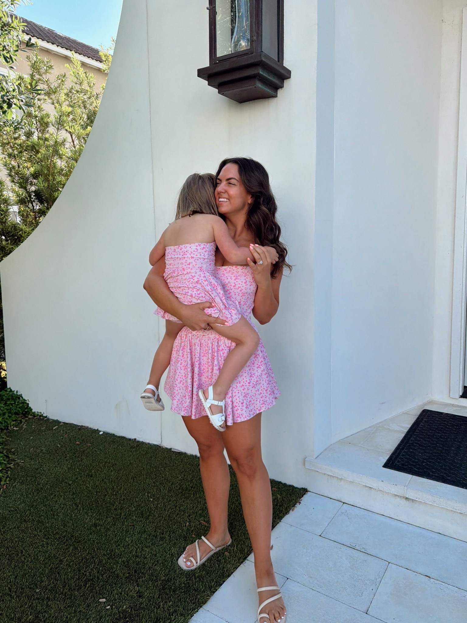 Matching mini & me dresses from Target! I’m wearing a medium & Emmy is in the xs