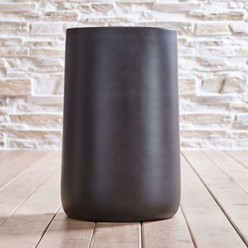 Saabira Fiberstone 23.25" Tall Indoor/Outdoor Planter + Reviews | Crate and Barrel | Crate & Barrel