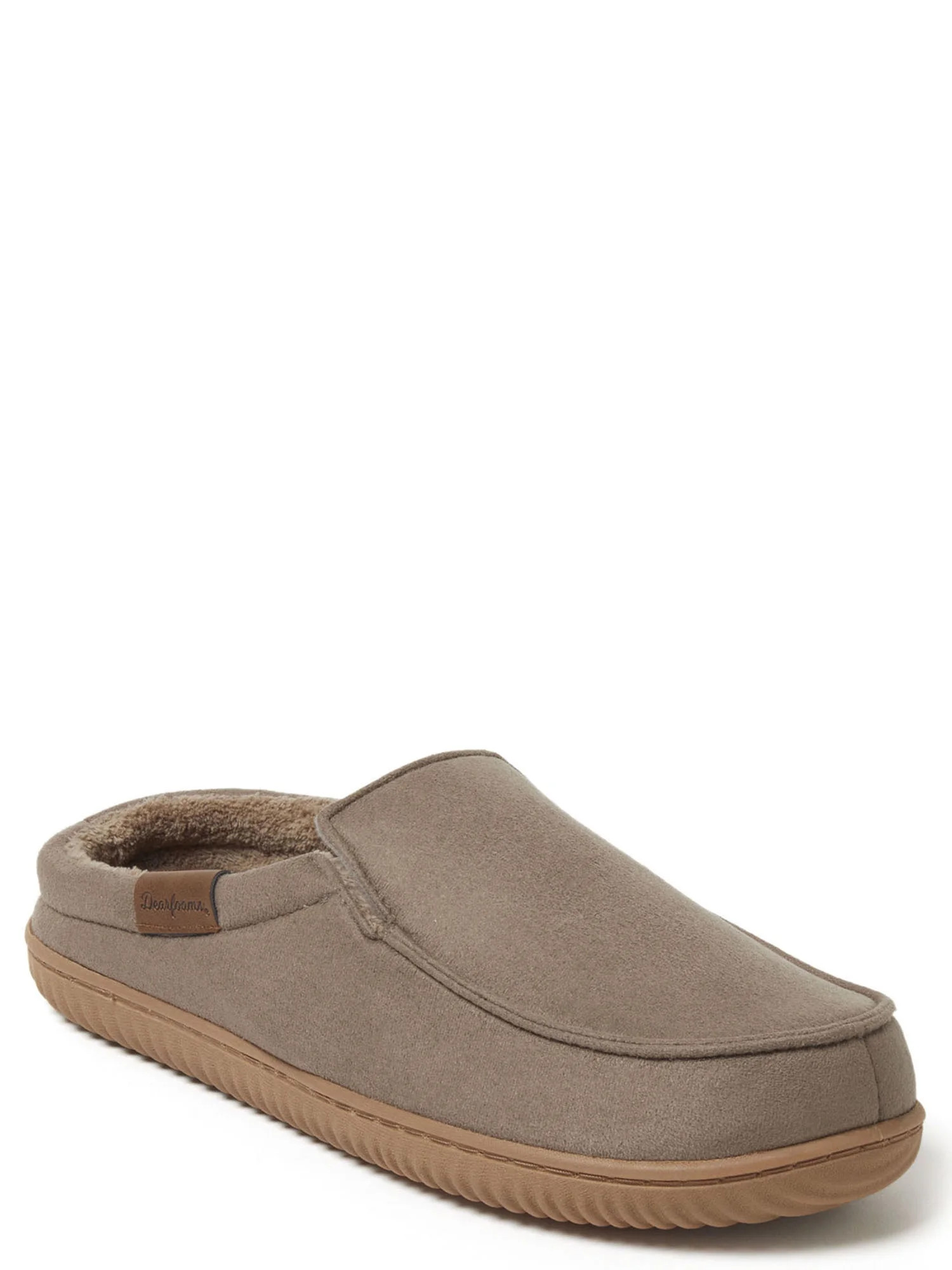 Deafoams Cozy Comfort Men's Shoes Notch Clog Slippers, Taupe, Size 13/14 | Walmart (US)