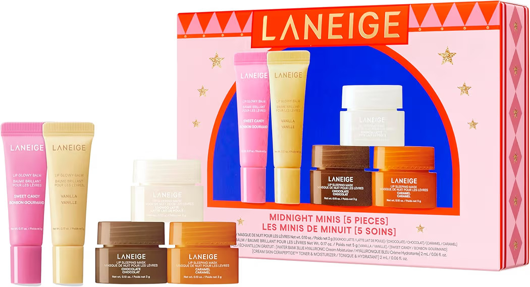Laneige Skincare & Lip Care Holiday Gift Sets – Lip Mask, Water Bank, Lip Glowy Balm – Beauty Essentials for Gifting & Self-Care | Amazon (US)