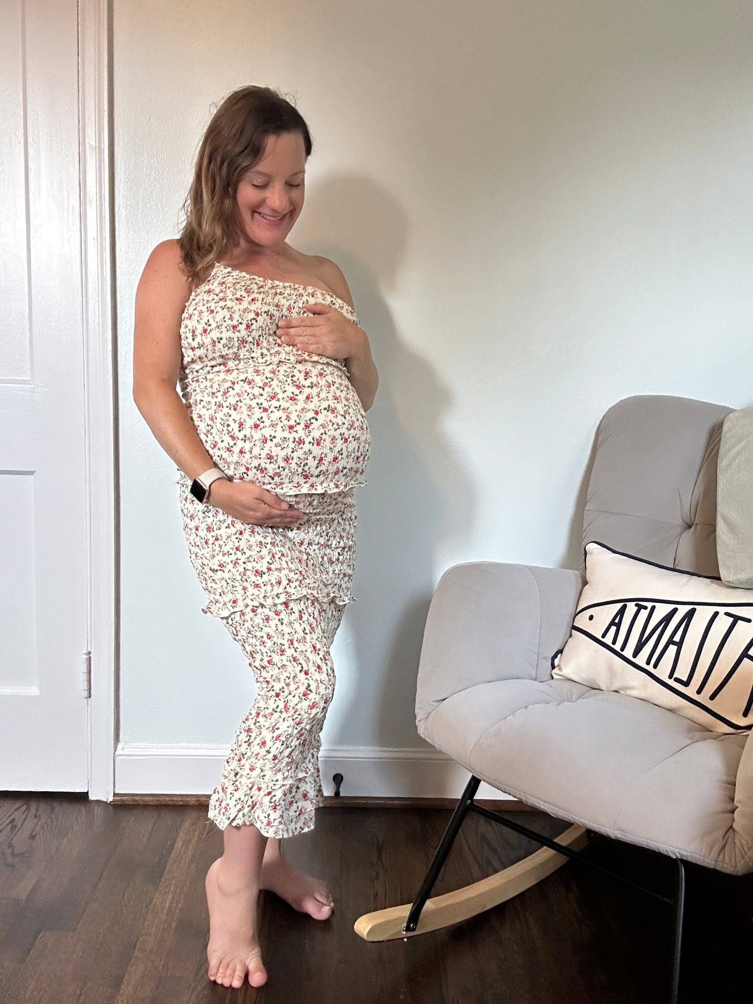 Bump friendly dress 
Not maternity 
One shoulder


#LTKBump #LTKootd #LTKPetite