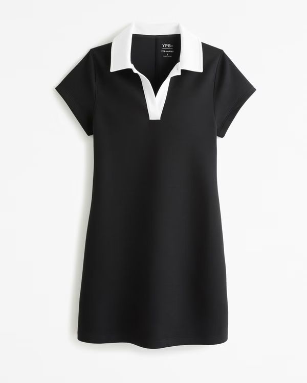 YPB neoKNIT Unlined Polo Mini Dress | Abercrombie & Fitch (US)