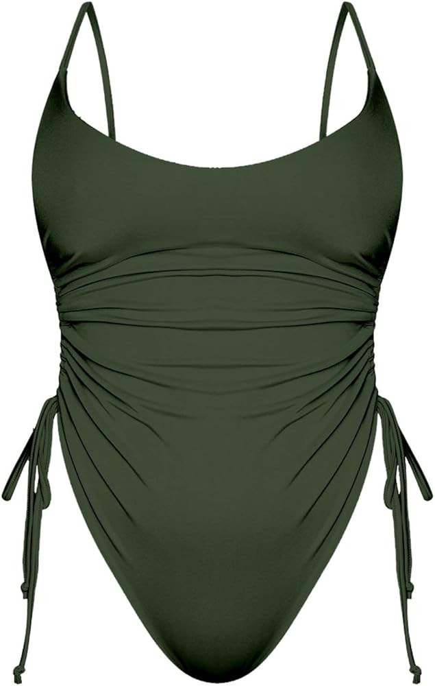 Women's Sexy One Piece Bathing Suit Tummy Control Swimsuit | Amazon (US)