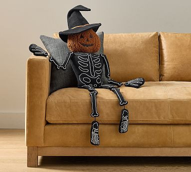 Mr. Pumpkin Head Shaped Pillow | Pottery Barn (US)