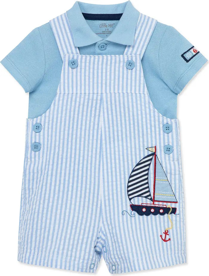 Sailboat Polo & Shortalls Set | Nordstrom Rack