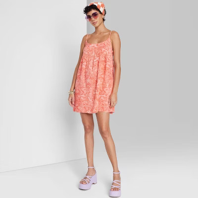 Women's Sleeveless Woven Babydoll A-Line Dress - Wild Fable™ | Target