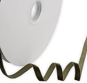 XMLMSH Olive Green Velvet Ribbon 3/8 Inch Moss Single Face Velvet Ribbon for Gift Wrapping, Hair ... | Amazon (US)