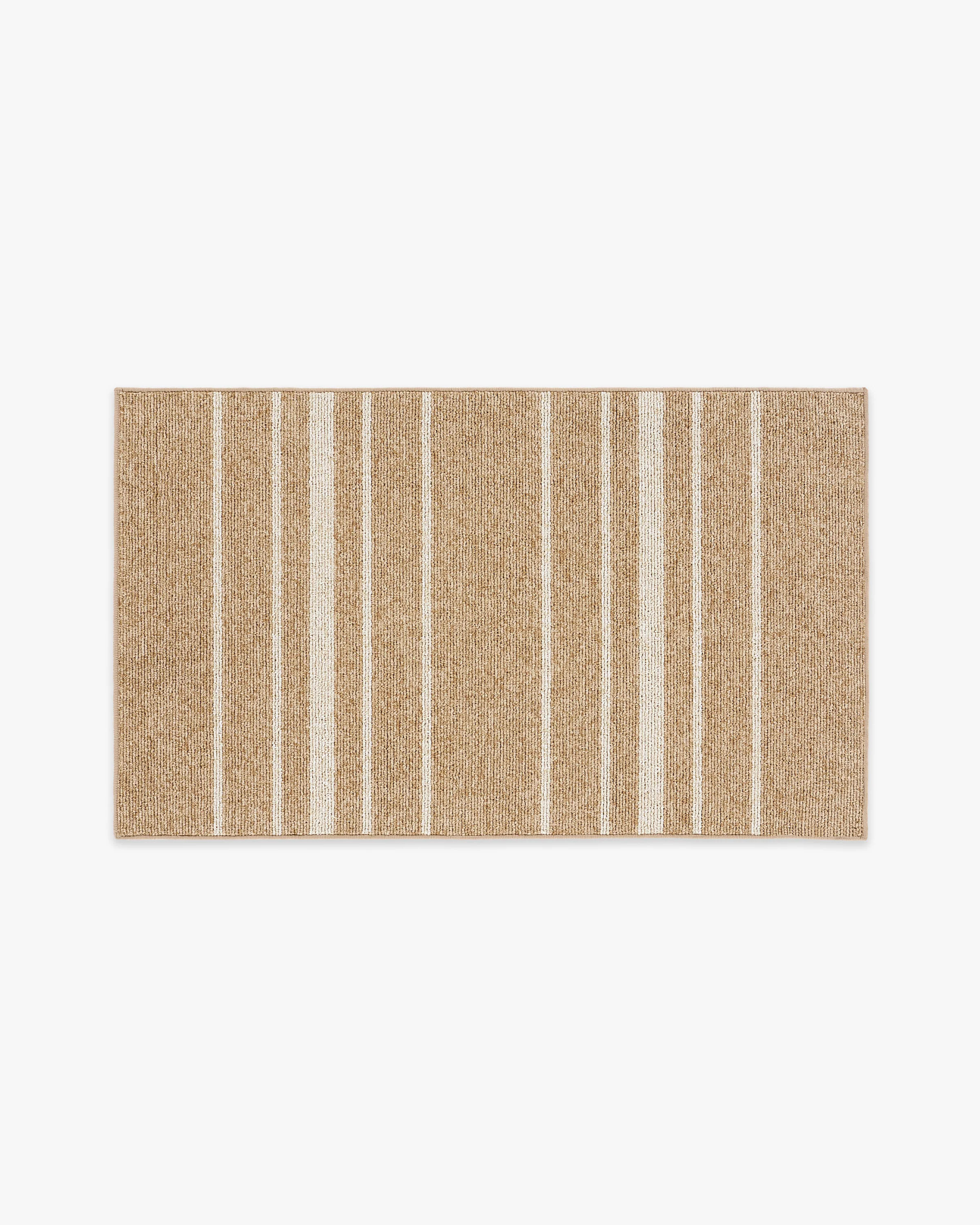 Arden Stripe Natural & Bleached Performance Weave Rug | Ruggable