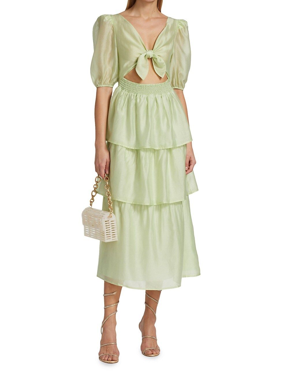 Tiered Midi Dress | Saks Fifth Avenue