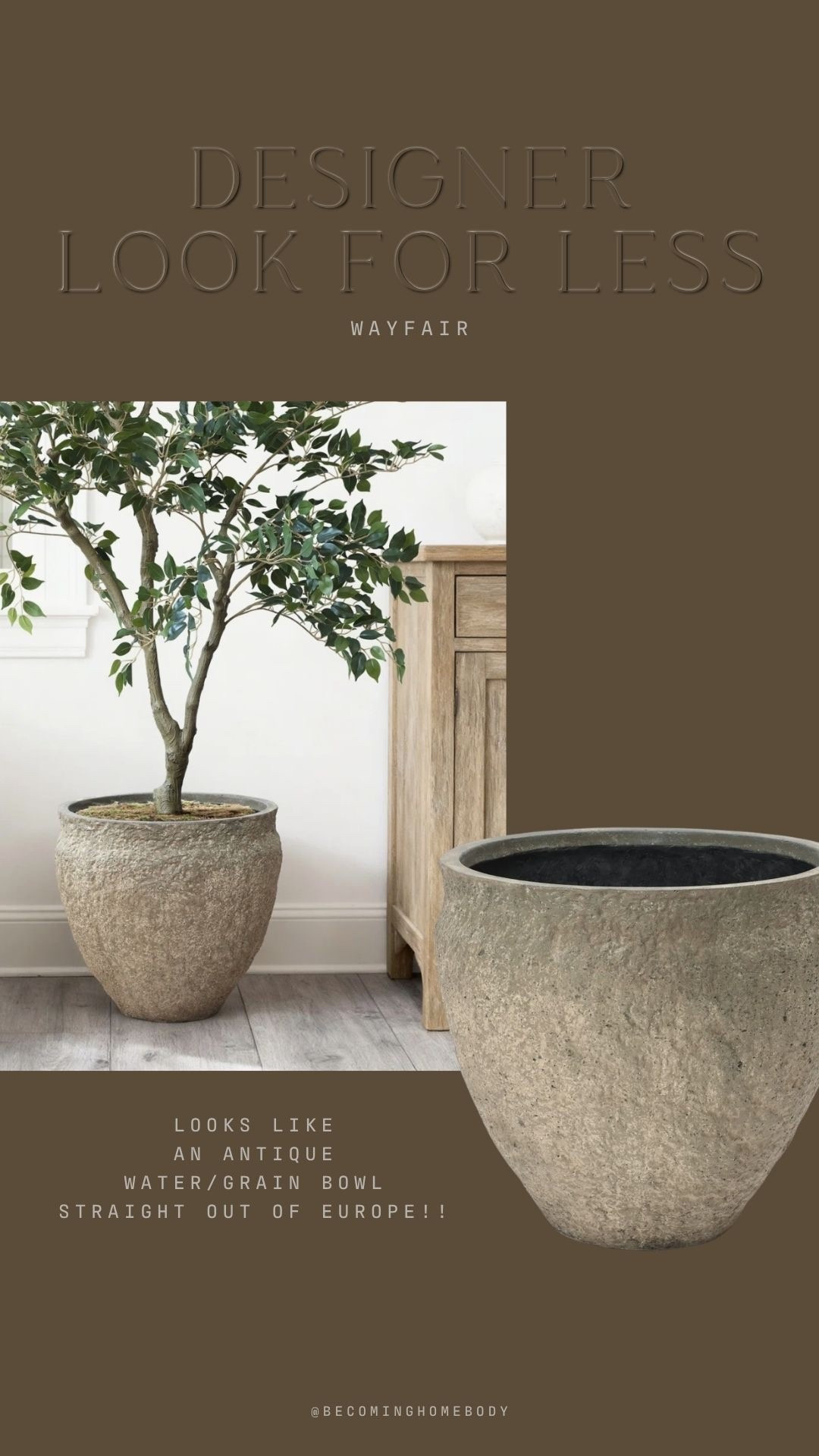 Can’t get over this BEAUTY of a planter from Wayfair!! The easiest & best way to refresh a space for spring is adding alllll the greenery!! Linking my fave pots & planters :)

#AD #wayfair #wayfairpartner #WishYouWereHere #Outdoor @Wayfair 