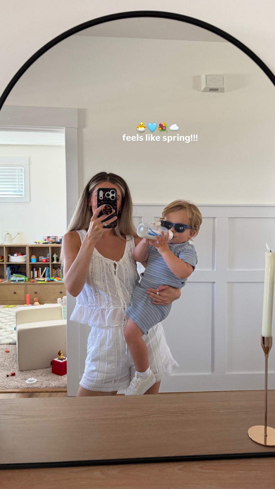 🐣🩵💐☁️ feels like spring!!! My set is on sale! Size xs in both! 

#LTKmomlife #LTKootd #LTKSaleAlert