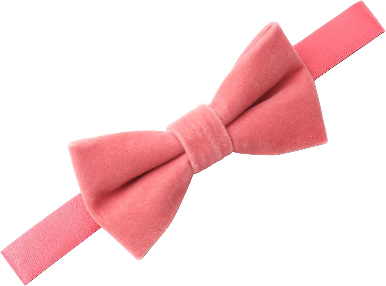 PACGOTH Bow Ties for Boys, Pre-Tied Kids Bow Ties, Velvet Bow Ties for Toddlers Solid Adjustable ... | Amazon (US)