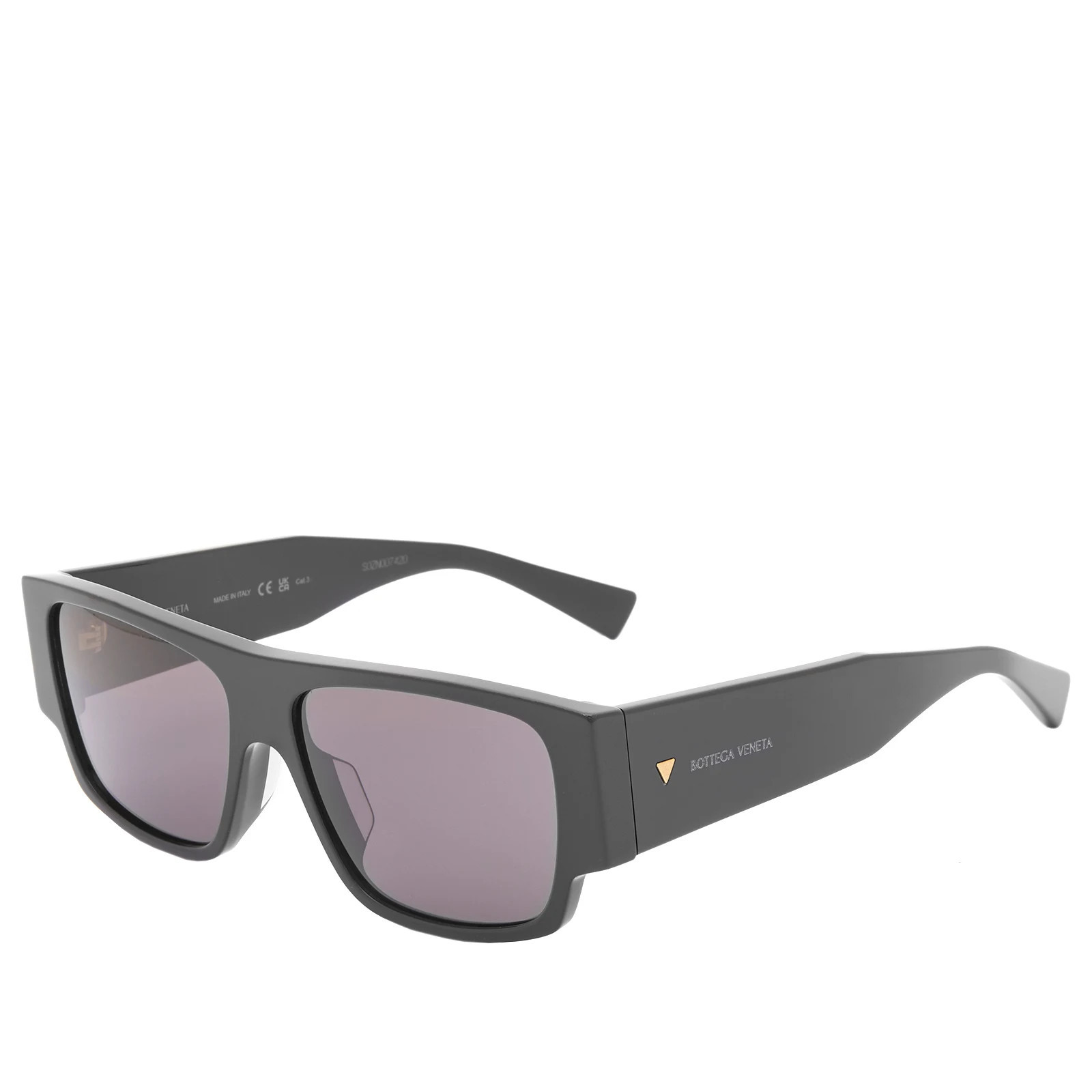 Bottega Veneta Eyewear Men's Bottega Veneta BV1286S Sunglasses in Black/Grey | END. Clothing