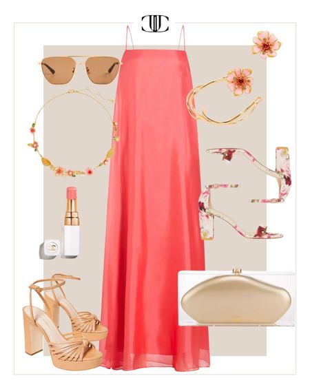 Spring is here and we also know that beautiful weddings are in full bloom. Here are a few different wedding guest options that would be great looks from coastal to desert to garden and everything in between. 

spring dress, wedding guest dress, heels, sunglasses, clutch, earrings, lipstick

#LTKstyletip #LTKshoecrush #LTKover40