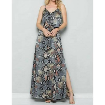 Women's Snake Skin Maxi Dress - SEE AND BE SEEN M | Target