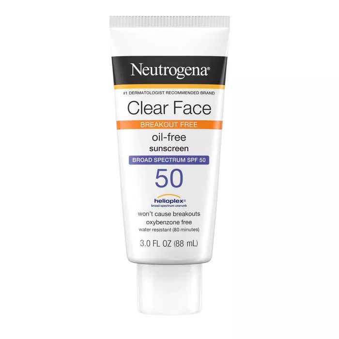 Neutrogena Clear Face Liquid Sunscreen Lotion - 3 fl oz | Target