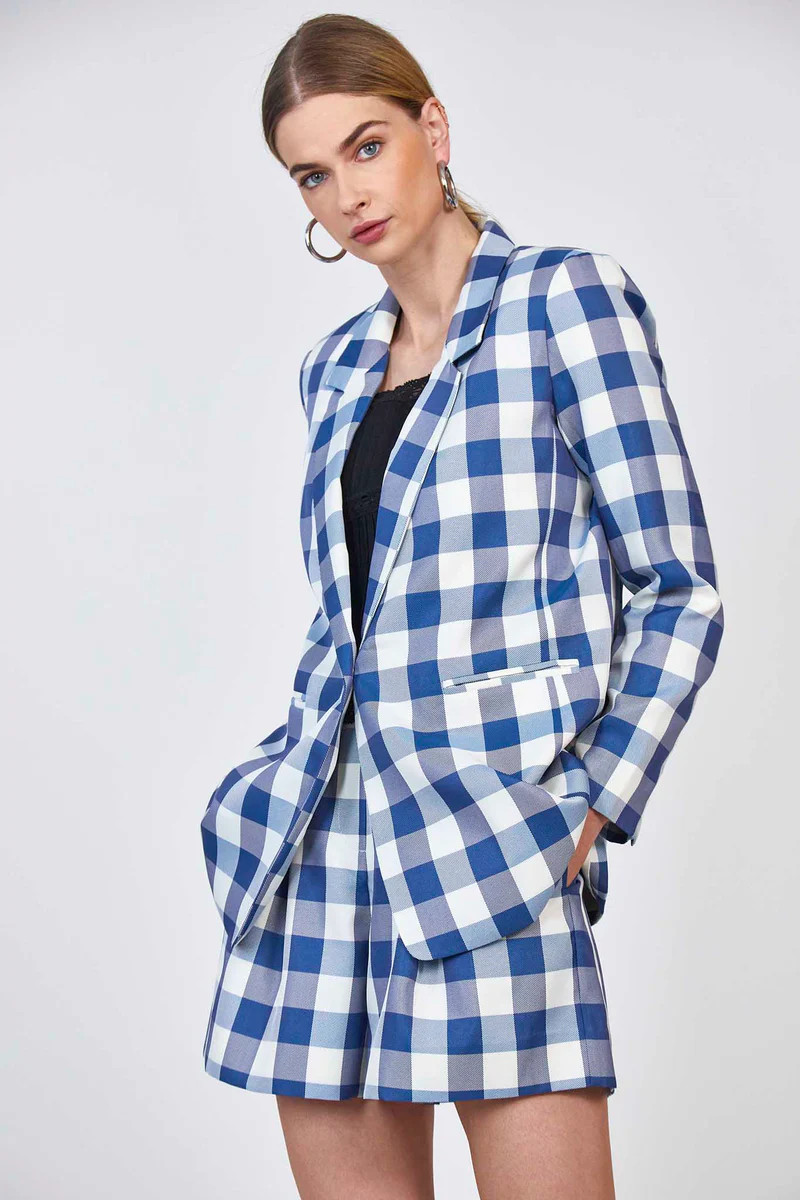Sterling Blazer | Checkered Blazer | Hunter Bell | Hunter Bell