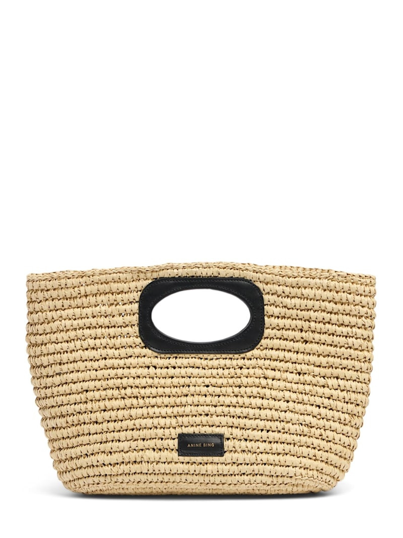 Mogeh raffia effect top handle bag | Luisaviaroma