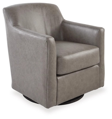 Bradney Leather Swivel Accent Chair | Ashley Homestore